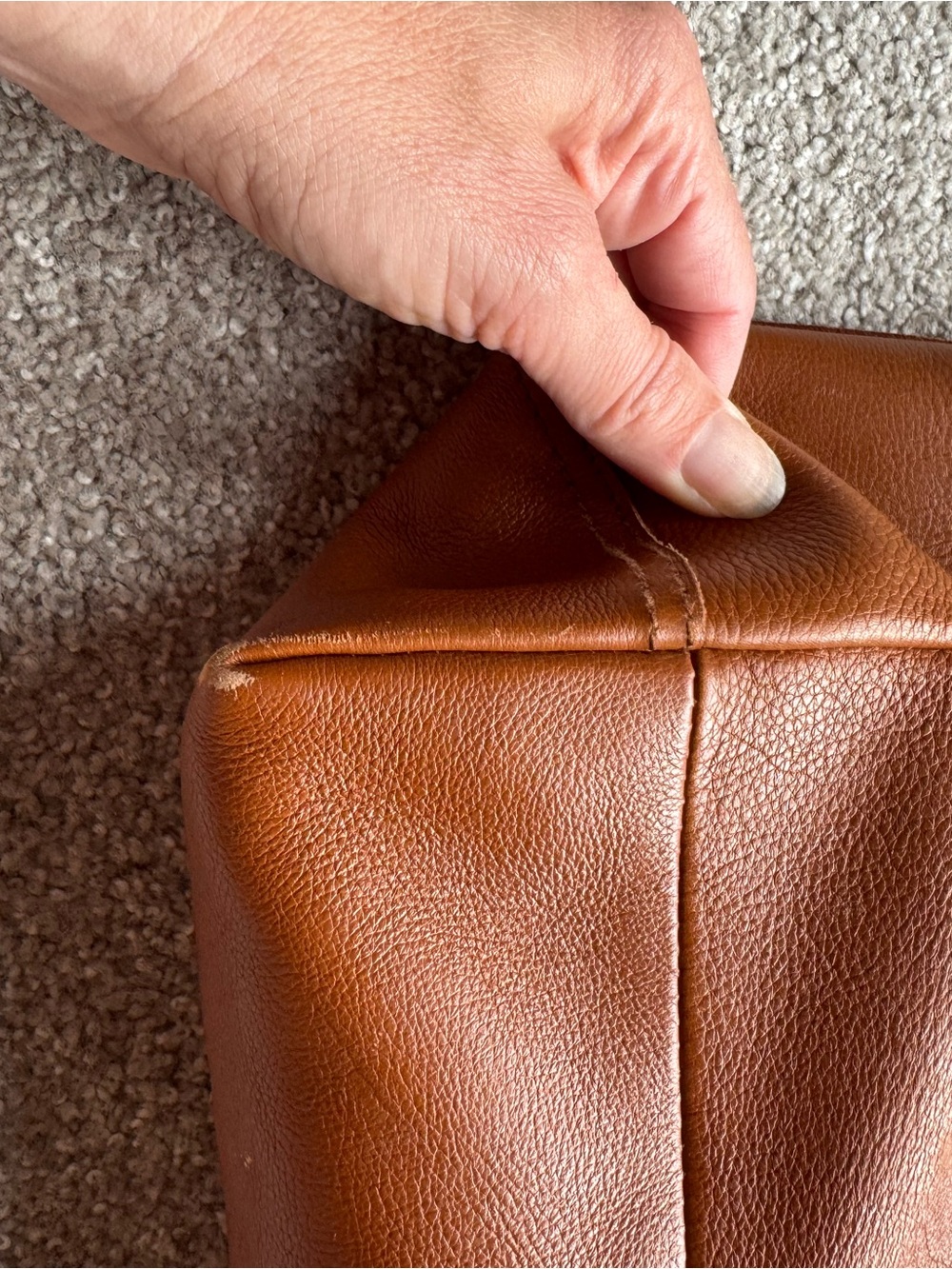 Madewell Brown Zip top Transport Leather Tote Bag - Picture 7 of 9